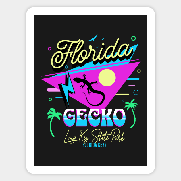 Florida Keys Gecko Sticker by KeeganCreations